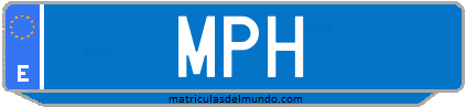 Matrícula de taxi MPH