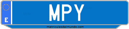 Matrícula de taxi MPY