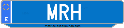 Matrícula de taxi MRH