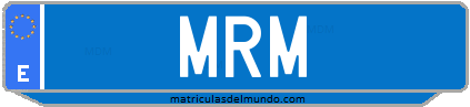 Matrícula de taxi MRM