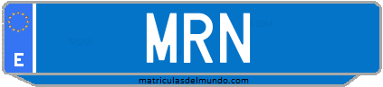 Matrícula de taxi MRN