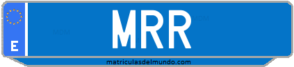 Matrícula de taxi MRR