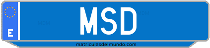 Matrícula de taxi MSD
