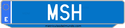 Matrícula de taxi MSH