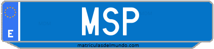 Matrícula de taxi MSP