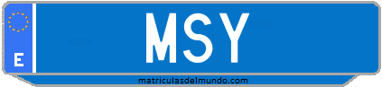 Matrícula de taxi MSY