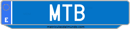 Matrícula de taxi MTB
