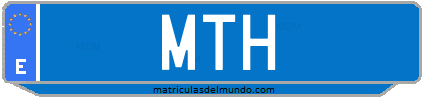 Matrícula de taxi MTH