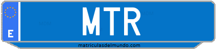 Matrícula de taxi MTR