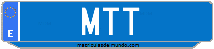 Matrícula de taxi MTT