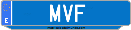 Matrícula de taxi MVF