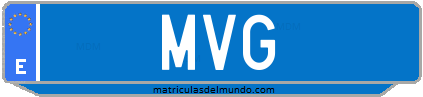 Matrícula de taxi MVG