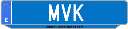 Matrícula de taxi MVK