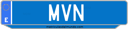 Matrícula de taxi MVN