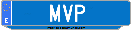 Matrícula de taxi MVP