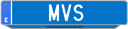 Matrícula de taxi MVS