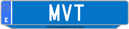 Matrícula de taxi MVT