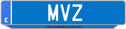 Matrícula de taxi MVZ