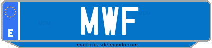 Matrícula de taxi MWF
