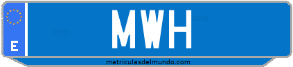 Matrícula de taxi MWH