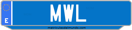 Matrícula de taxi MWL