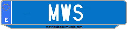 Matrícula de taxi MWS
