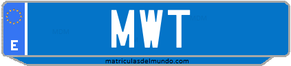 Matrícula de taxi MWT