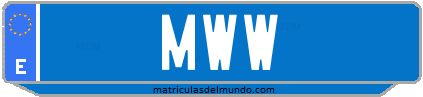 Matrícula de taxi MWW