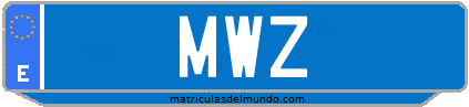 Matrícula de taxi MWZ