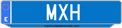 Matrícula de taxi MXH