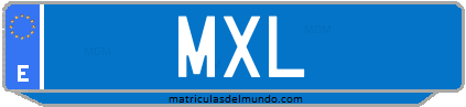 Matrícula de taxi MXL