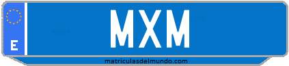 Matrícula de taxi MXM