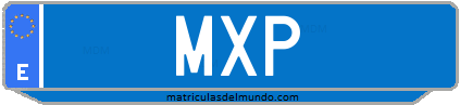 Matrícula de taxi MXP