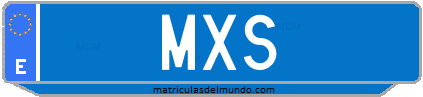 Matrícula de taxi MXS