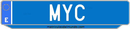 Matrícula de taxi MYC