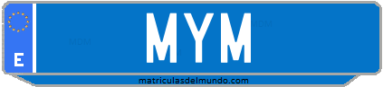 Matrícula de taxi MYM