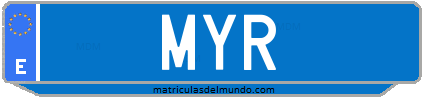 Matrícula de taxi MYR