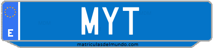 Matrícula de taxi MYT