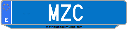 Matrícula de taxi MZC