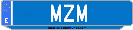 Matrícula de taxi MZM