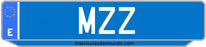 Matrícula de taxi MZZ
