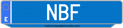 Matrícula de taxi NBJ