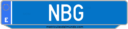 Matrícula de taxi NBG