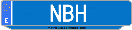 Matrícula de taxi NBH