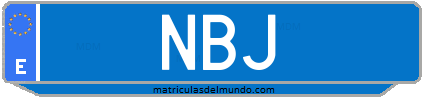 Matrícula de taxi NBJ