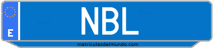 Matrícula de taxi NBL