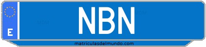 Matrícula de taxi NBN