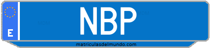 Matrícula de taxi NBP