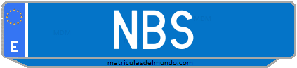 Matrícula de taxi NBS