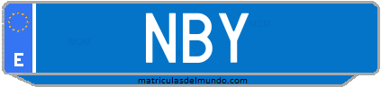 Matrícula de taxi NBY